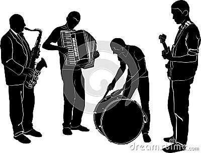 Musicians Vector Illustration