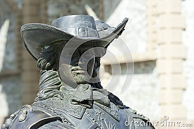 Musketeer statue Stock Photo