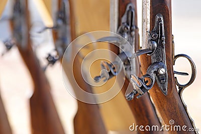 Muskets Civil War Stock Photo