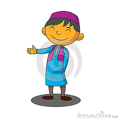 muslim boy Stock Photo