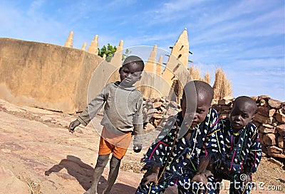 Muslim boys in Mali Editorial Stock Photo