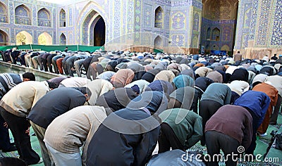 Muslim Friday mass prayer Stock Photo