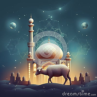 Muslim Happy Eid Celeberation Day Stock Photo