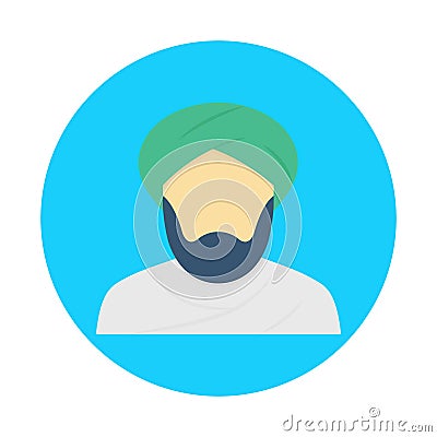 Muslim Isolated Vector icon that can be easily modified or edited Vector Illustration