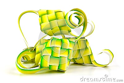 Muslim ketupat (rice dumpling) Stock Photo