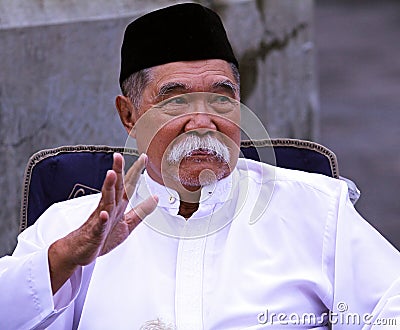 Muslim man at Idul Fitri, Indonesia Editorial Stock Photo