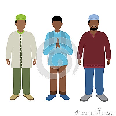 Muslim man Vector Illustration