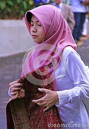 Muslim People at Idul Fitri, Indonesia Editorial Stock Photo