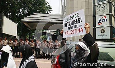 Muslim Protesters Editorial Stock Photo