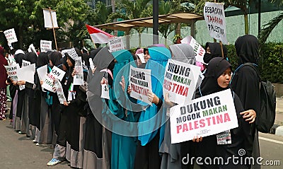 Muslim Protesters Editorial Stock Photo