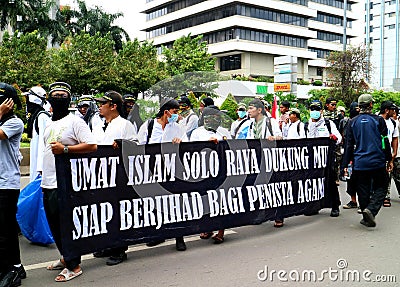 Muslim Protesters Editorial Stock Photo