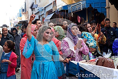 Muslim wedding ceremony, Morocco Editorial Stock Photo