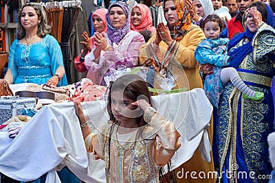 Muslim wedding, Morocco Editorial Stock Photo