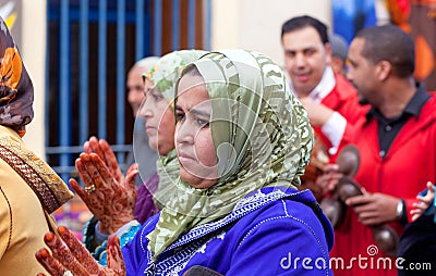 Muslim wedding, Morocco Editorial Stock Photo