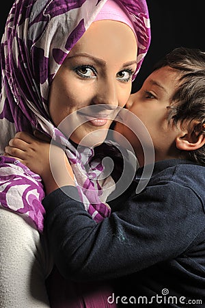 Muslim young woman Stock Photo