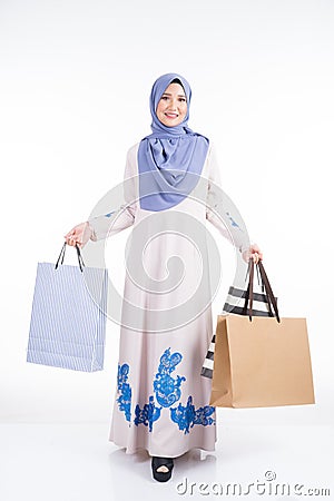 Muslimah fashion portrait concept Stock Photo