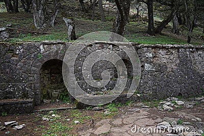 Mussolini`s House at Rhodes ,Greece, summer residence of General Cesare Maria De Vecchi Stock Photo