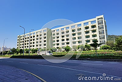 MUST Macau University of Science and Technology School Campus Student Dormitory Apartment Taipa Parking Outdoor Hiking Nature Editorial Stock Photo