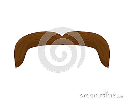 Mustache style hipster accessory Vector Illustration