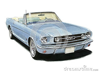 1966 Mustang GT Convertible Editorial Stock Photo