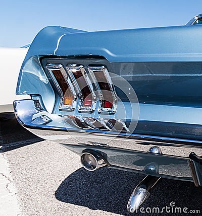 Mustang rear detail Stock Photo