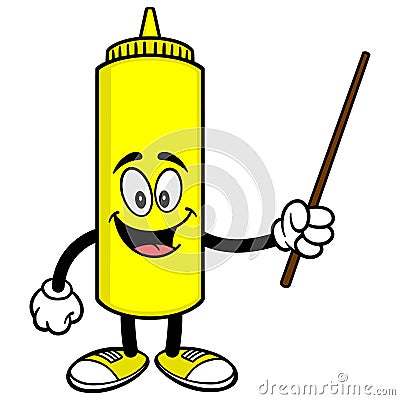 Mustard with a Pointer Vector Illustration