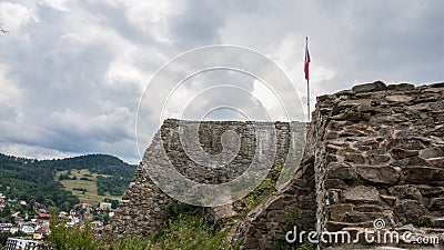 Muszyna Castle and Park in Poland Stock Photo