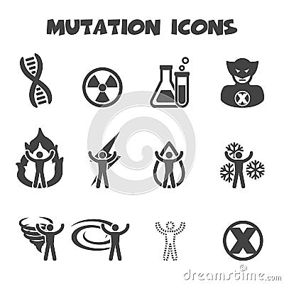 Mutation icons Vector Illustration