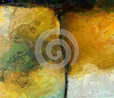 Muted Abstract Painting Stock Photo