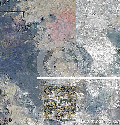 Muted Abstract Painting Stock Photo