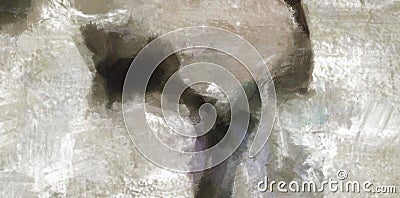 Muted Abstract Painting Stock Photo