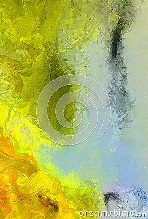 Muted Abstract Painting Stock Photo