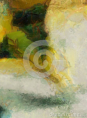 Muted Abstract Painting Stock Photo