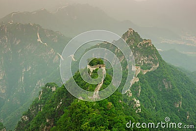 Mutianyu Great Wall in China Stock Photo