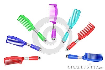 Mutli-colored Combs Stock Photo
