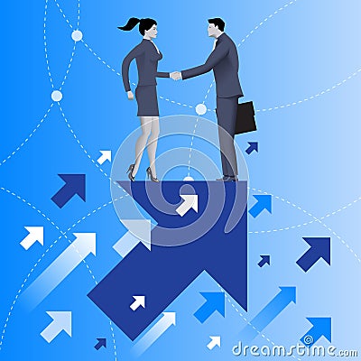 Mutual benefit business concept Stock Photo