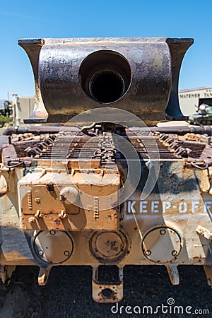 Muzzle of M47 Tank Gun Editorial Stock Photo