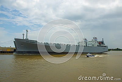 MV Cape Kennedy ship, New Orleans, Louisiana, USA Editorial Stock Photo