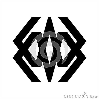 MW, WM, WAM initials letter company logo Vector Illustration