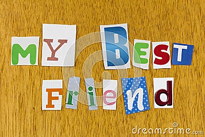 My best friend friendship relationship friends bff Stock Photo