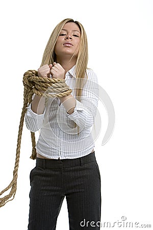 My hands are tied Stock Photo