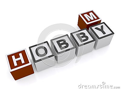 My hobby sign Stock Photo