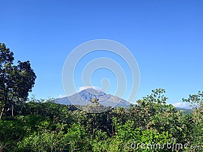 The beauty of the morning before noon in the lemongan mountain area, Lumajang, East Java Stock Photo