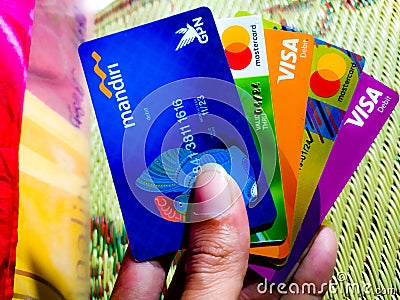 My Indonesian BankCard Editorial Stock Photo