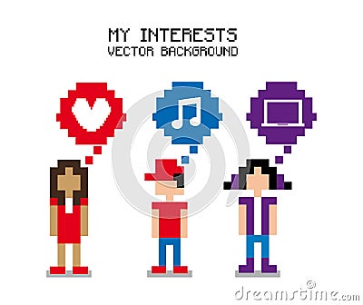 My interests Vector Illustration