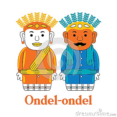 Ondel-ondel Vector Illustration Vector Illustration