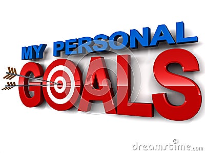 My personal goals Stock Photo