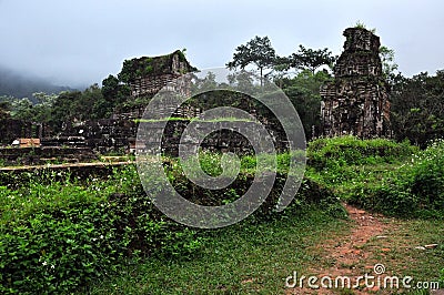 My Son temple ruins, Vietnam Stock Photo