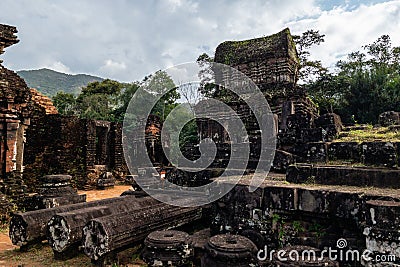 My Son Sanctuary in central Vietnam Stock Photo