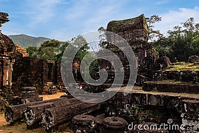 My Son Sanctuary in central Vietnam Stock Photo